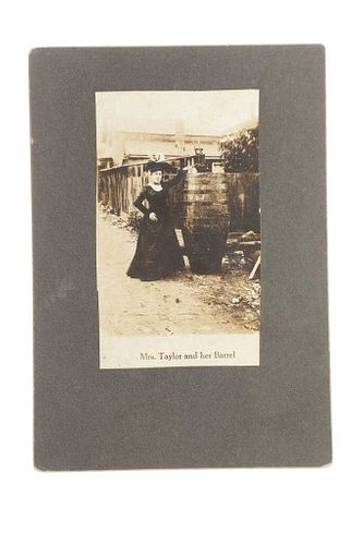 C. 1901 Annie Taylor & Her Niagara Falls Barrel