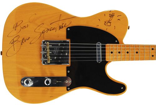 Bruce Springsteen Best Signed 1952 Fender Reissue Telecaster Guitar JSA #BB86960