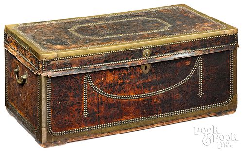 China Trade camphorwood chest, mid 19th c.