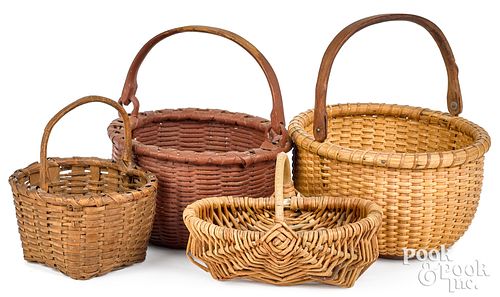 Four small baskets
