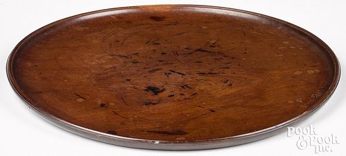 Queen Anne mahogany tray, 18th c.