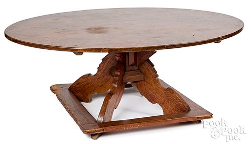 Mahogany and pine low table