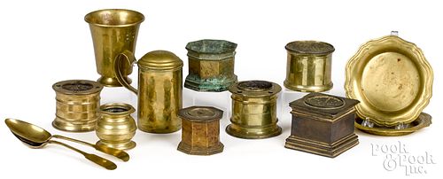 Early brass accessories