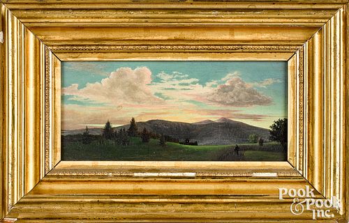 Four small American oil landscapes