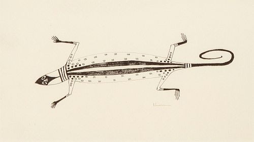 Charles Loloma, Untitled (Lizard)