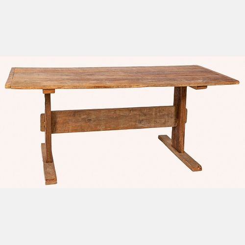 Rustic Oak and Pine Work Table