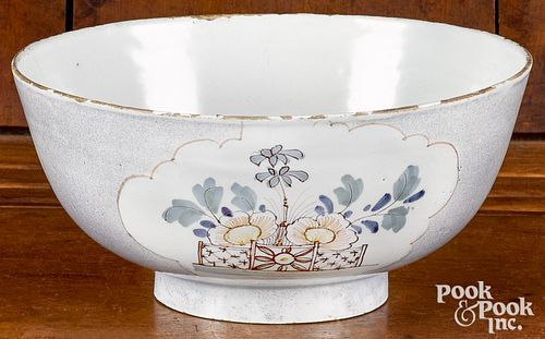 Delft bowl, 18th c., probably Liverpool