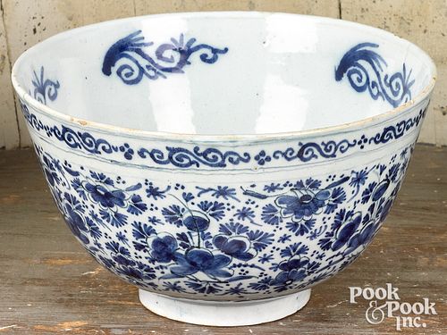 Dutch blue and white Delft bowl, 18th c.
