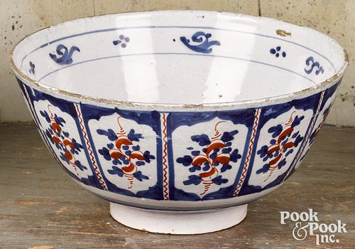 Polychrome Delft bowl, 18th c.