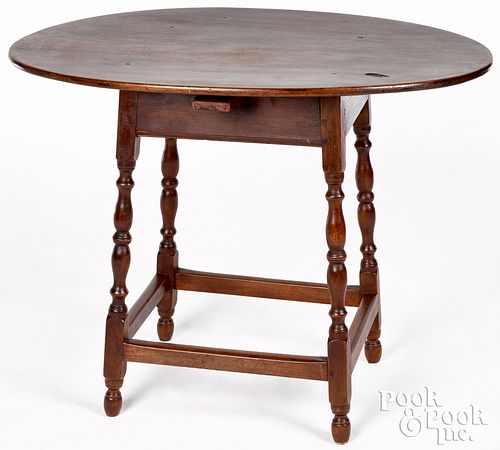 New England maple tavern table, 18th c.