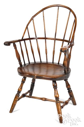 Connecticut sackback Windsor armchair, ca. 1790