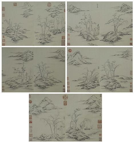 The Chinese landscape painting, Nizan mark
