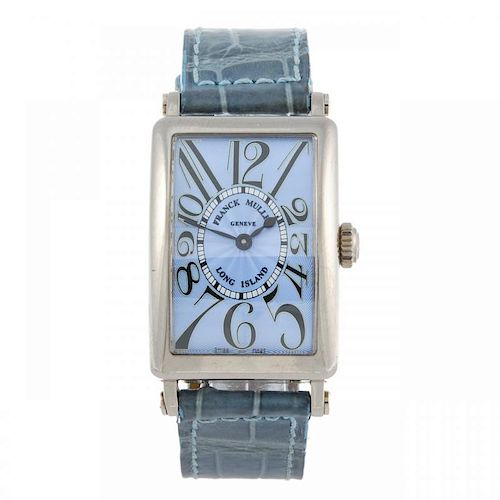 FRANCK MULLER - a lady's Long Island wrist watch. 18ct white gold case. Reference 902QZ, serial 1441