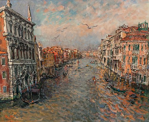 Andre Hambourg (French, 1909-1999), le grand canal III