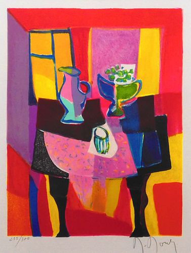 Marcel Mouly : Le Nappe Rose Ornee