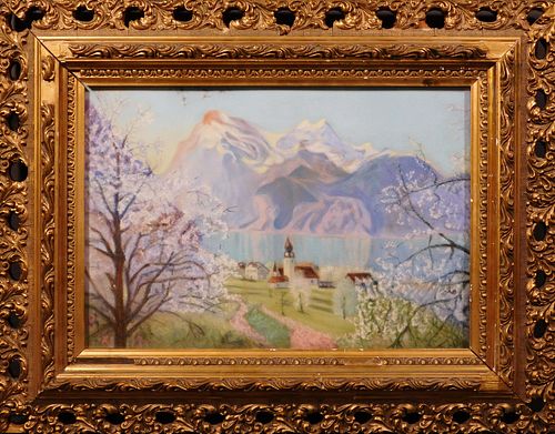 Nicholas Konstantinovich Roerich  Attributed: Spring Landscape