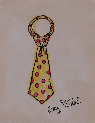 Andy Warhol, Manner of/ Attributed: Polka dot Tie