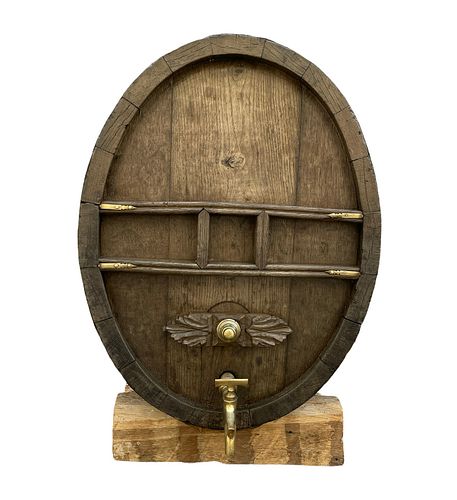 Antique French Wine Barrel Cask Medium