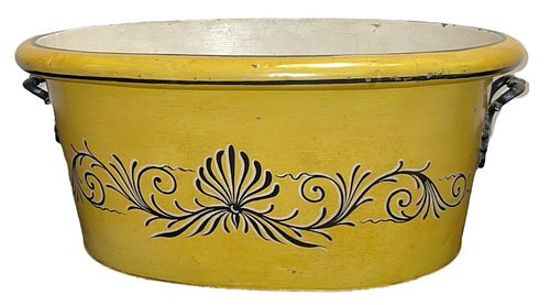 Large French Tole Tub Planter