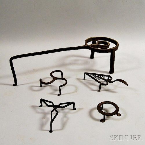 Four Wrought Iron Trivets