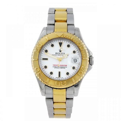 ROLEX - a mid-size Oyster Perpetual Yacht-Master bracelet watch. Circa 1997. Stainless steel case wi