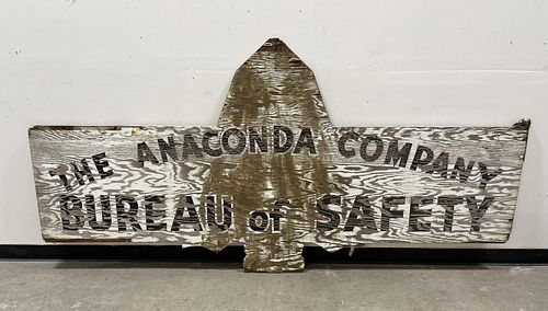 Montana The Anaconda Copper Company Gate Sign