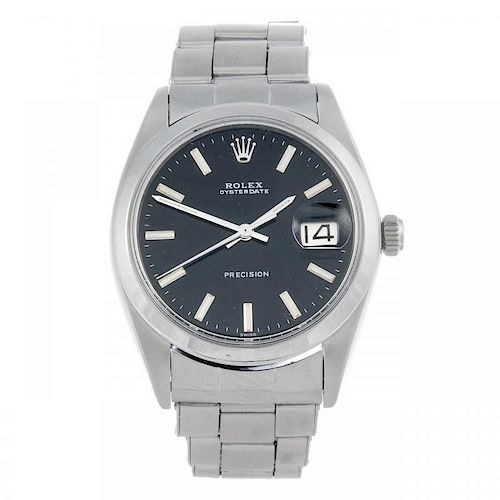 ROLEX - a gentleman's Oysterdate Precision bracelet watch. Circa 1968. Stainless steel case. Referen