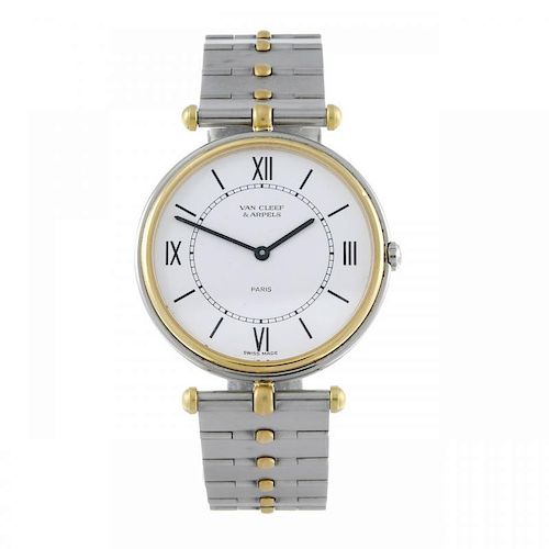 VAN CLEEF & ARPELS - a La Collection PA49 bracelet watch. Stainless steel case with yellow metal bez