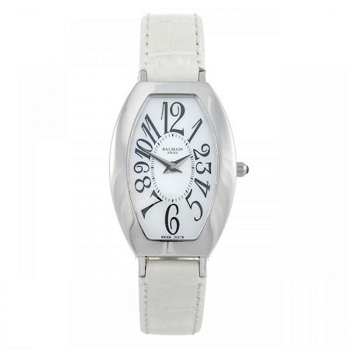 BALMAIN - a lady's wrist watch. Stainless steel case. Numbered 2471. Unsigned quartz movement. Mothe