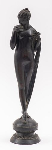 Lawson Peacey Art Deco Bronze Nude Woman, 1926