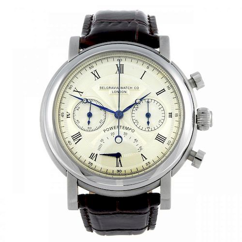 BELGRAVIA WATCH CO. - a limited edition gentleman's Power Tempo chronograph wrist watch. Number 455/