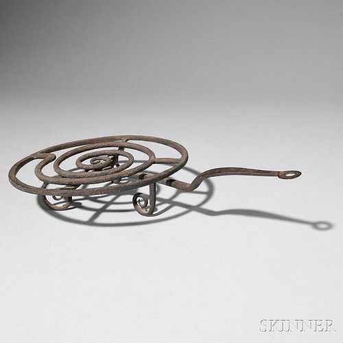 Small Wrought Iron Spiral-form Revolving Broiler