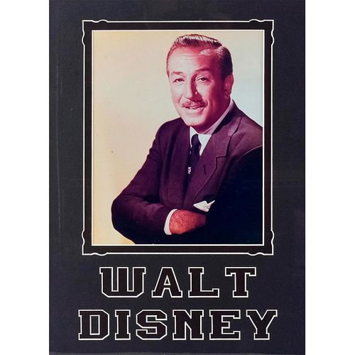 Walt Disney Colored Photograph, Walter Elias Disney