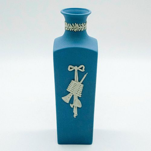 Wedgwood Cream on Pale Blue Jasperware Bud Vase