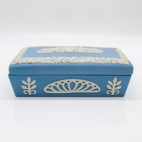Wedgwood Jasperware Pale Blue Trinket Box, Harrods