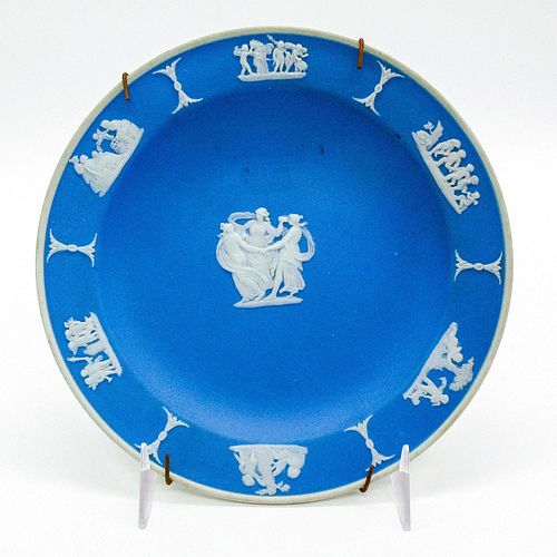 Wedgwood Blue Jasperware, Three Graces Plate