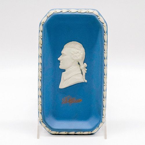 Wedgwood Jasperware Pale Blue Tray, Thomas Jefferson