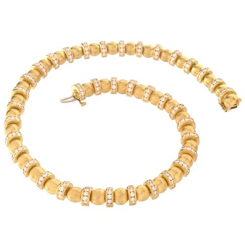 Charles Krypell Diamond and 18K Necklace