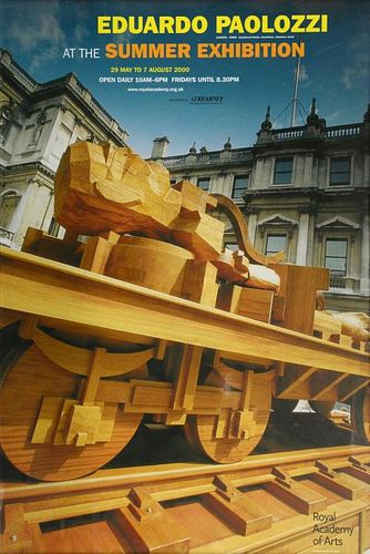 Royal Academy Summer Exhibition 2000 featuring Eduardo Paolozzi, poster, 75cm x 50cm,