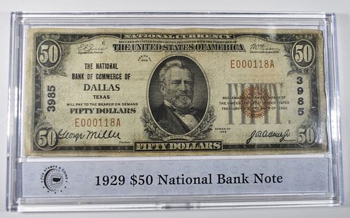 1929 $50 NATIONAL CURRENCY
