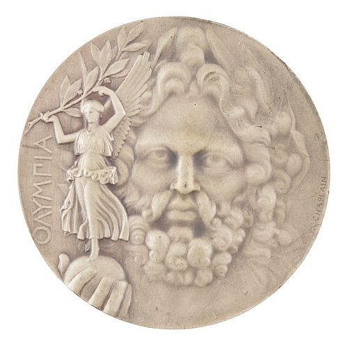 Athens 1906 Intercalated Olympics Silver Winner&#39;s Medal