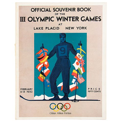 Lake Placid 1932 Winter Olympics Souvenir Book