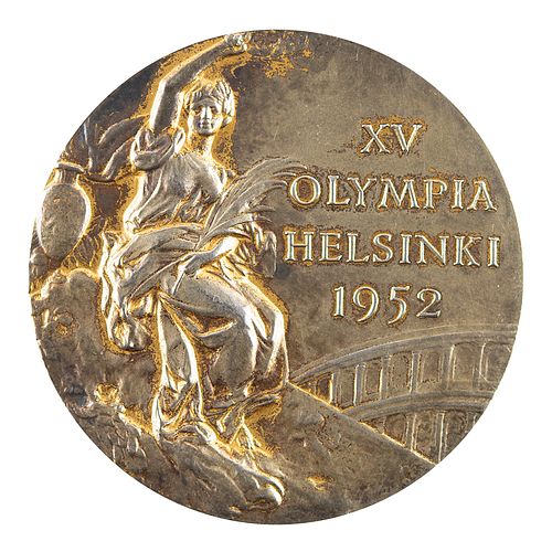 Helsinki 1952 Summer Olympics Gold Winner&#39;s Medal for Swimming (4 &times; 200 Metre Freestyle Relay)