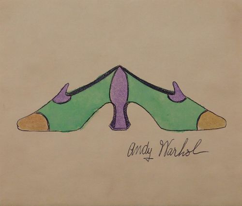 Andy Warhol, Attributed: Double Shoes