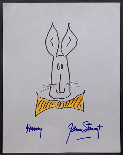 James Stewart, Attributed/Manner of: Signed Harvey Doodle