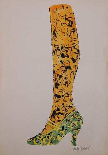 Andy Warhol Attr. Shoe With Leg