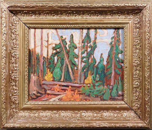Lawren Harris, Attributed: Forest Study