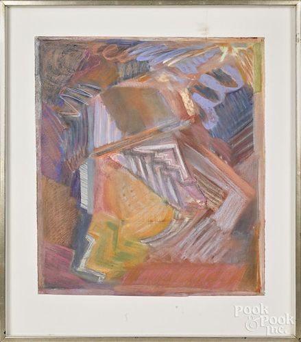 Barbara Rothenberg (American 20th/21st c.), oil on paper, titled Book of Shapes, 36'' x 31 1/2''.