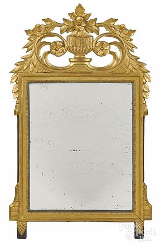 French giltwood mirror, early 20th c., 40 1/2'' h.