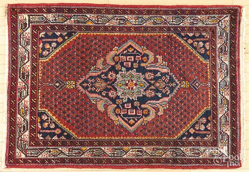 Persian mat, ca. 1940, 5'3'' x 3'7''.